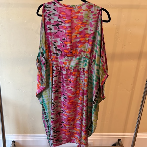 Melissa Masse impressionist abstract print dress in size 1X. - Picture 5 of 7